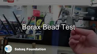 Borax Bead Test