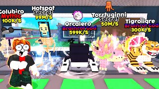 SECRETO POT HOTSPOT, ORCALEO ORCALA, TORRTUGINNI TODOS DA LUCKY BLOCK NO ROUBE O BRAINROT 🤑 (ROBUX)