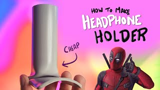 DIY PVC Headphone Mount - Organize Your Headphones! | cheapest headphone mount
