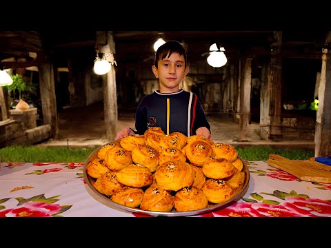 Traditional Azerbaijani Village Life: Delicious Qogal Recipe and Nature's Beauty