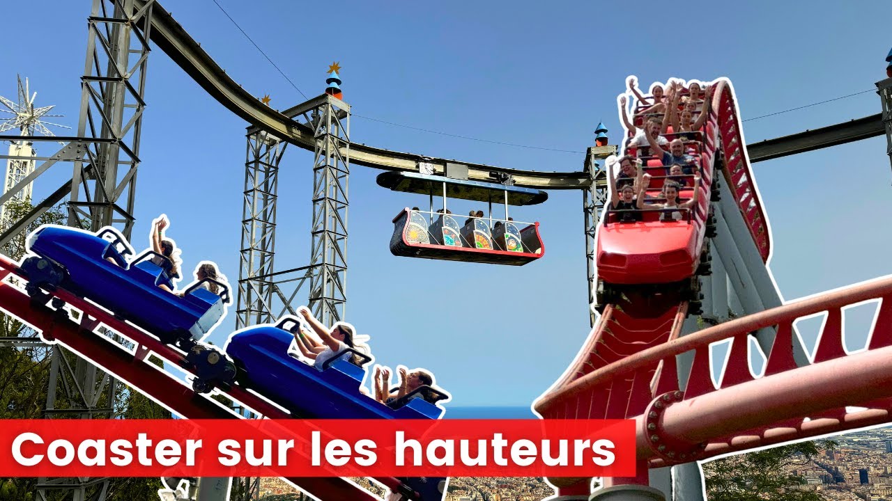On découvre Tibidabo, le parc d'attractions de Barcelone avec une vue incroyable