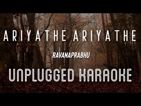 Ariyathe Ariyathe – Ravanaprabhu | Karaoke with Lyrics | unplugged | Sebin Xavier | Mohanlal