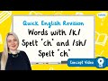 Understanding CH and SH Sounds