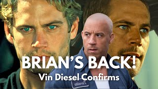 Vin Diesel CONFIRMS Brian O’Conner Returns In Fast X: Part 2 | Release Date Announced 