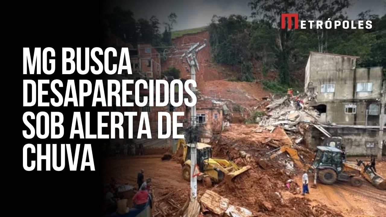 Minas Gerais busca desaparecidos sob risco de mais chuva forte