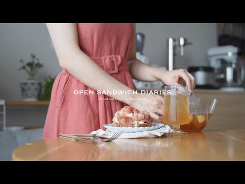 暑い夏🍑のっけパンと冷たい飲み物に魅了された1週間の朝ごはん