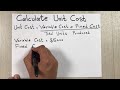 Understanding Unit Costs and Expenses