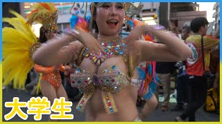4K 可愛い大学生 サンバカーニバル ウニアン 美人 花小金井 2025 Samba 日本の祭り ビキニ風 グラビアアイドル級