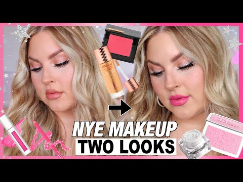 2 in 1 makeup looks for NYE ?? EASY sparkles & glitter for new years eve