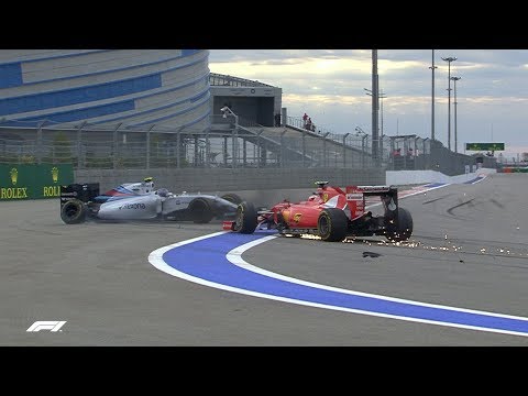 Bottas And Raikkonen Collide | 2015 Russian Grand Prix