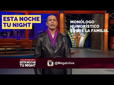 'Al ritmo de esta noche tu night' Monólogo humorístico de Alexis Valdés sobre la familia