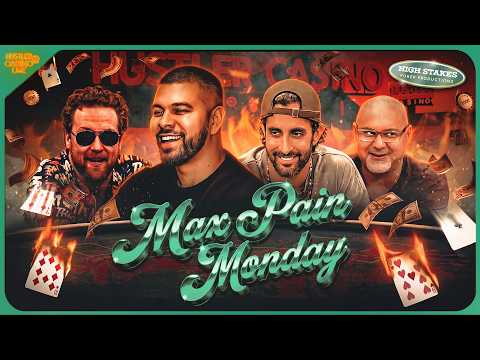New Video from Hustler Casino Live: MAX PAIN MONDAY w/ JT, Sickest Fool, Nikos & Raver - Commentary by David Tuchman