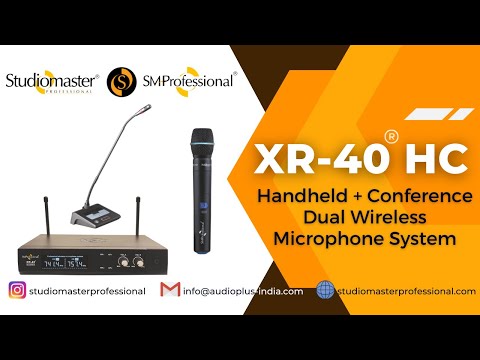 #XR-40® HC - Handheld + Conference Dual #WirelessMicrophone System by #StudiomasterProfessional