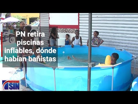 ¡Malestar en los barrios! La policía retira las piscinas inflables