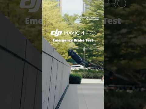 DJI Mavic 4 Pro Emergency Brake Test: Stop in 1 Second!