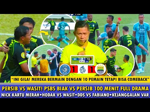 🔵WASIT TERBURUK😡PERSIB DIKERJAI WASIT😱100 MENIT FULL DRAMA & KARTU MERAH NICK!DDS VS BELTRAME!