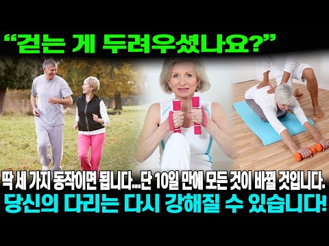 70대도 다시 걷게 한 운동법! 병원보다 더 강력한 효과.무릎이 다시 강해지는 3가지 습관.