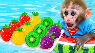 Monkey Baby Bon Bon : The Adventure of Red Ice Cream , Eagle , and Watermelon