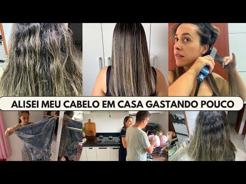 FIZ PROGRESSIVA NO CABELO|  MOSTREI O PASSO A PASSO | ORGANIZAÇÃO NA CASA | MUITA ROUPA ACUMULADA