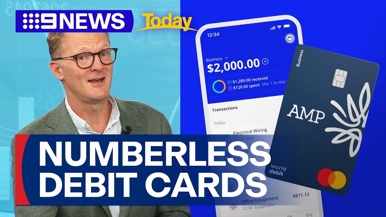 Major bank announces Australia’s first numberless debit card | 9 News Australia