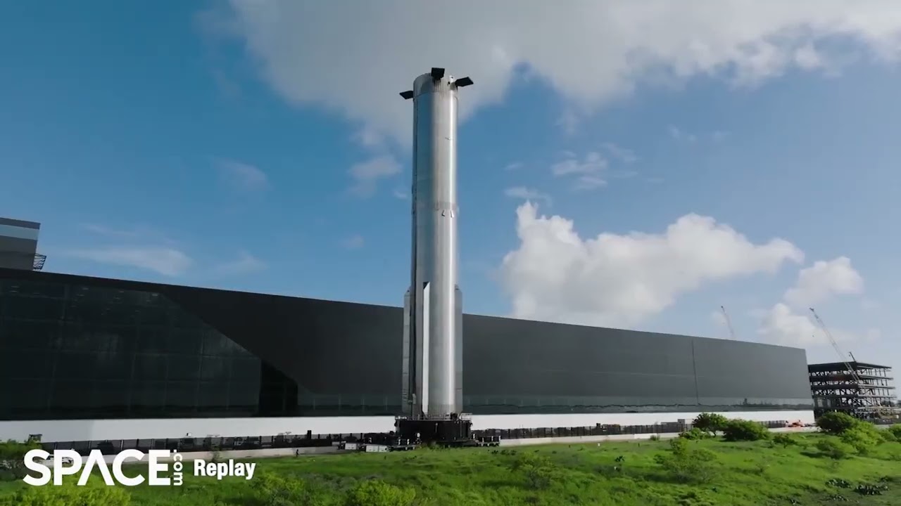 SpaceX Starship’s flight 5 Super Heavy booster moved to the pad