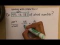 Understanding Percent Proportions and Equations