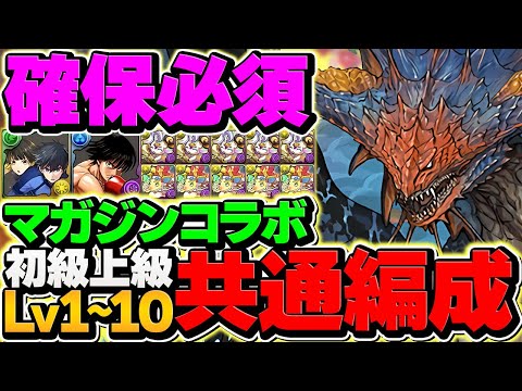 マガジンガチャ&魔法石を大量ゲット！マガジンコラボLV1-LV10をネロミェールでずらし攻略！やらないと損！【パズドラ】
