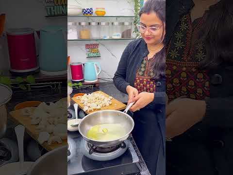 bhai ke liye specially banaya mushroom ghee roast and malabar parotta