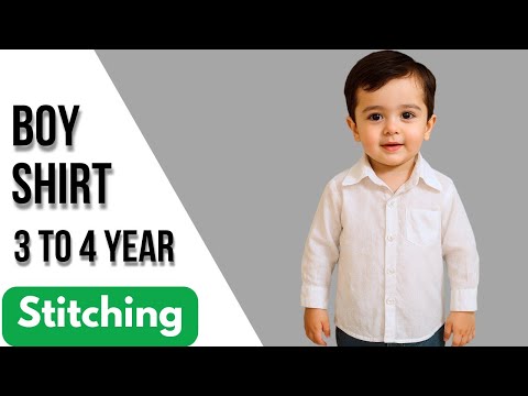 3 year boy shirt stitching/ shirt making/ shirt tutorial