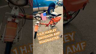 Rare 70’s Era AMF Harley Davidson RoadMaster 1 H.P. 49cc McCulloch 2 Stroke Engine Pedal Moped #amf