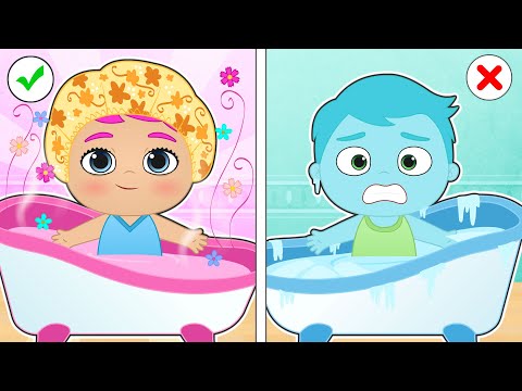 BEBÉS ALEX Y LILY 🔥🛀🧊 Sesión de Baños de Frío, Calor, Barro, Aromas...