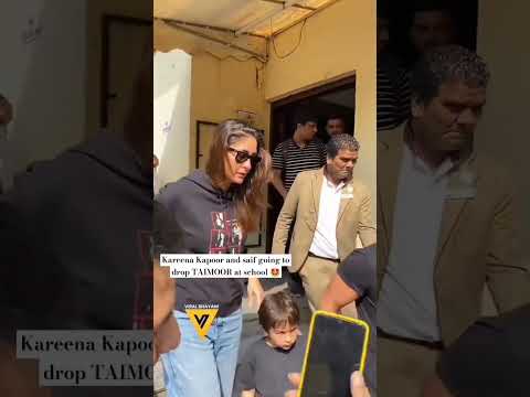 "KAREENA KAPOOR AND SAIF ALI KHAN SPOTTED WHILE GOING TO DROP TAIMOOR AT SCHOOL"!??#shorts#bollywood