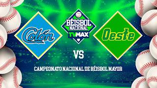 COLÓN VS  PMÁ. OESTE  | ⚾ BÉISBOL MAYOR  2026 | #FullBeis | EN VIVO