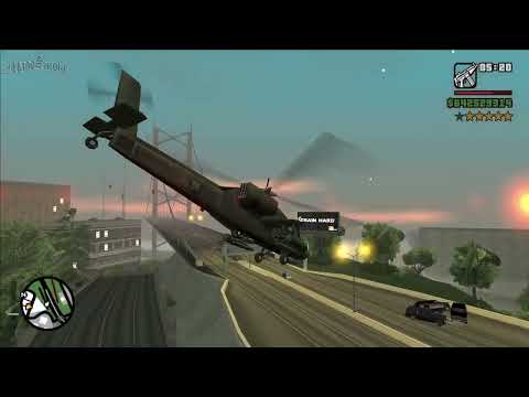 GTA San Andreas | 6 Star Wanted Level Rampage! [San Fierro + Los Santos Escape]