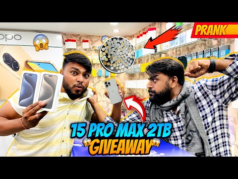 Buying 2 IPhone 15 Pro Max 2 TB With Coins-Prank | Giveaway | 4,00,000 सिक्को से ख़रीदा आईफोन 😅