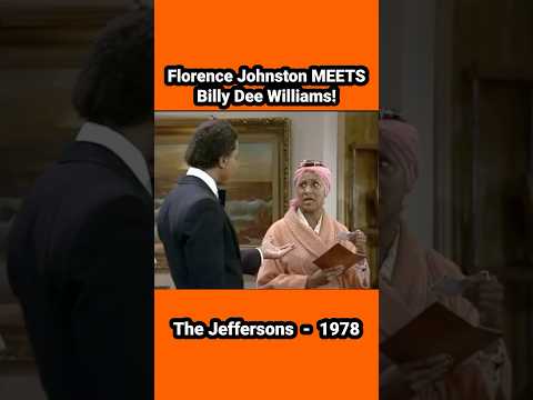 Florence MEETS Billy Dee Williams! #thejeffersons #funny #marlagibbs #funnyshorts #funnyvideo #icon