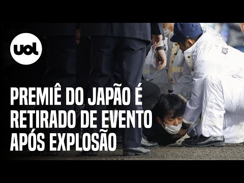 Premiê do Japão é retirado às pressas de evento após explosão