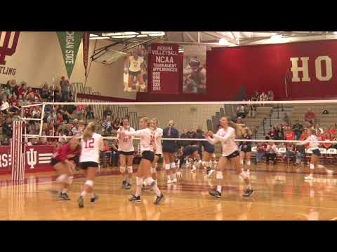 IU women's volleyball vs University of Illinois