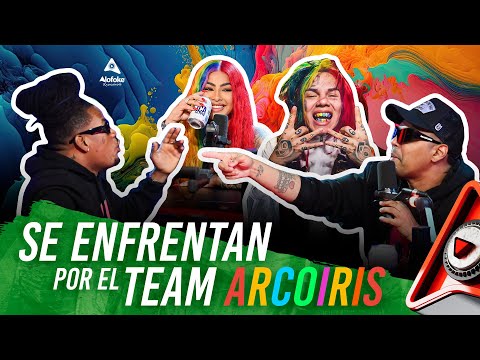 ALOFOKE VS LIDER DE FANATICOS DE TEKASHI SE ENFRENTAN POR EL TEAM ARCOIRIS