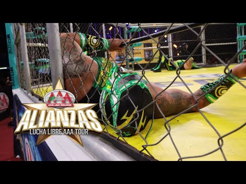IMPRESIONANTE LUCHA EN JAULA | Alianzas | Lucha Libre AAA Wo...