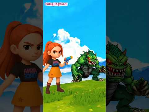 BEAUTYFUL POLICE CHASING MONSTER😍🤩 #animation #demonhunters #cartoon #memes #tranding #funny