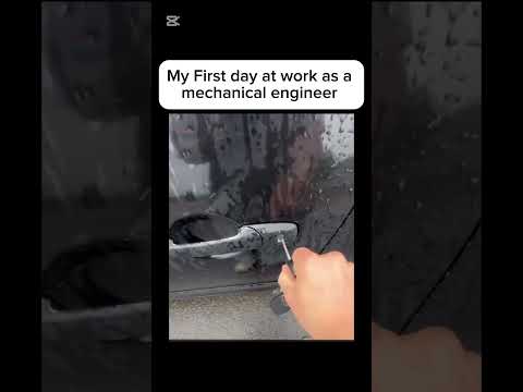 My first day at work as mechanical engineer