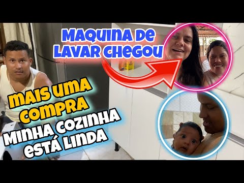 A MAQUINA DE LAVAR ROUPAS CHEGOU + OLHA O QUE COMPREI PARA MINHA COZINHA UM SUGAR