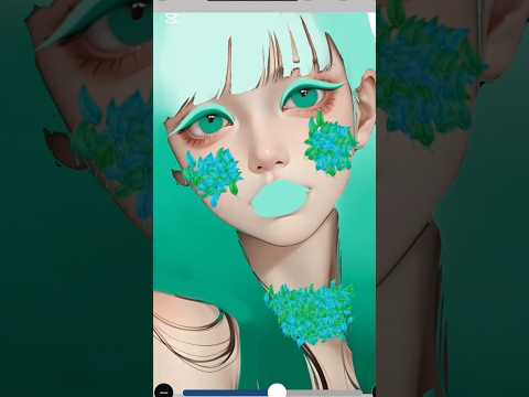 anime 💚 hair colour art #anime #drawing #asmr #viral #shorts