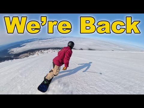 Heading Back to Snowboard on Top of the World