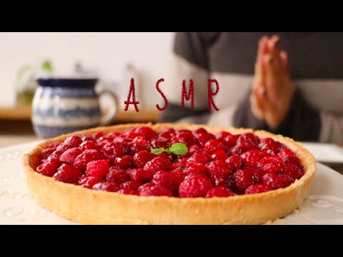 【咀嚼音/ASMR】ラズベリータルトを食べる音 Raspberry tart  Eating Sounds