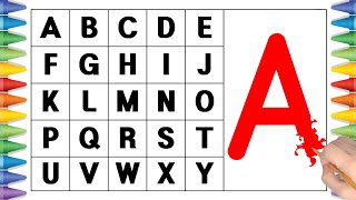[알파벳 놀이] 유아와 어린이를 위한 ABCD 대문자 A부터 Z까지 쓰기 | Kids Alphabet A to Z | abc song | a for apple | abcd song