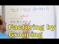 Factoring by Grouping Techniques