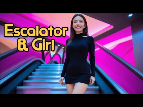 [AI Journey] Escalator & Girl    #AIJourney #Escalator #Girl