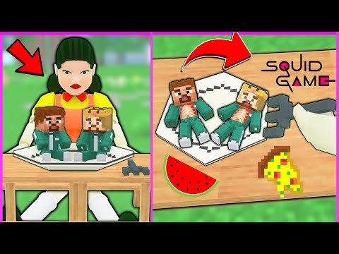 SQUİD KIZ ARDA VE RÜZGARI KAÇIRIP YEDİ! 😱 - Minecraft